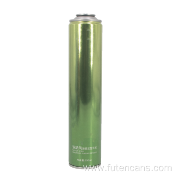 52mm hair spray tin can with metal valve